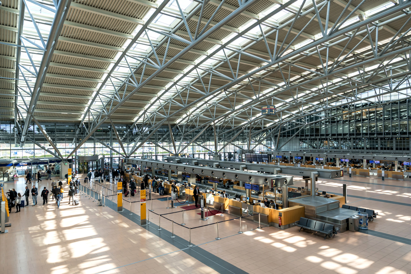 Hamburg Airport has a couple of passenger terminals.